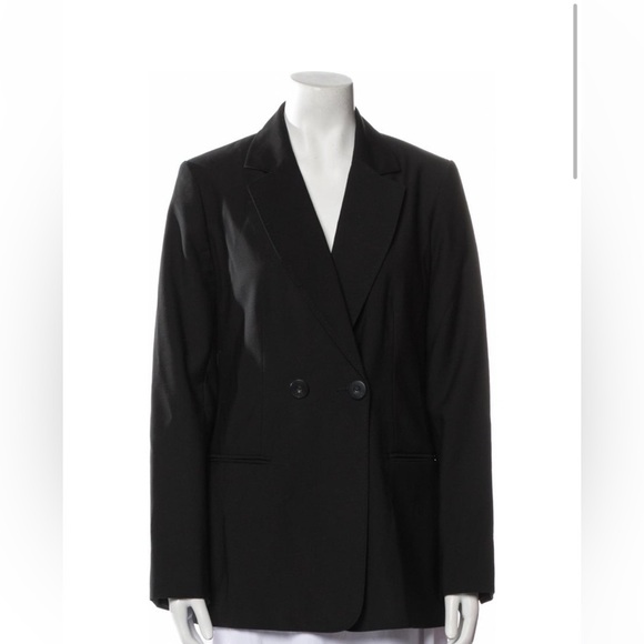 NWT Claudie Pierlot France Women’s Black Double-Breasted Blazer - Picture 1 of 3